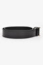 Christian Dior Black Patent Leather Logo 'D' Belt Size 80