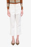 Loewe White Denim Cropped Jeans Size 36