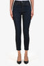Frame Dark Wash Denim Le High Skinny Crop Jeans Size 28