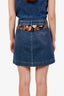 Stella McCartney Denim Patch Pocket Tapestry Skirt Size 40