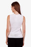 Pre-loved Chanel™ 2002 White Cotton Top with Belt Size 36
