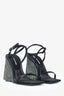 Alexander Wang Black Crystal Mesh Draped Embellished Heels Size 35
