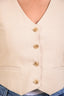 The Frankie Shop Sand Buttoned Vest Size L