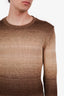 Ralph Lauren Purple Label Ombre Brown Silk Linen Knit Sweater Size XS Mens