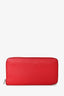 Hermès 2014 Epsom Pink Purple Lining 'Silk-In-Classique' Long Wallet