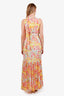 byTiMo Yellow/Pink Floral Maxi Dress Size M with Scarf