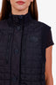 Hermès FW25 Black Nylon Quilted Bomber Vest Size 40