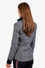 Veronica Beard Grey/Black Plaid Single Breasted Blazer With Dickey Size 6