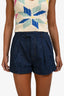 Louis Vuitton Denim Pinstripe Shorts Size 36