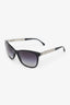 Pre-loved Chanel™ Black '5185' Sunglasses With Silver Detail