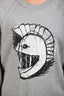 Burberry Grey Pallas Helmet Print Cotton Knit Sweatshirt Size M