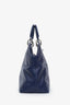 Christian Dior 2013 Blue Leather Medium Granville Tote with Strap