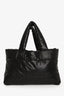 Sac cabas matelassé « Coco Cocoon » Chanel d’occasion, en nylon noir, 2008