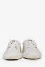 Hermès White/Yellow Leather Deep Sneaker Size 36