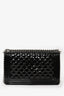 Pre-loved Chanel™ 2014 Black Patent Leather Old Medium Boy Bag