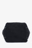 Pre-loved Chanel™ 2018 Black Fringe Quilted Canvas Small Double Face Deauville Tote