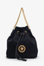Versace Black Nylon Bucket Bag with Strap
