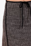 Max Mara Black/Grey Cotton Midi Skirt and Blazer Set Size 14/12