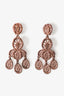 Oscar de la Renta Pink Clip On Earrings