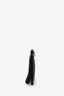 Salvatore Ferragamo Black Grained Leather Zip Pouch