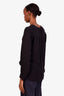 L'Agence Black Sheer Blouse Size S