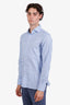 Zegna Blue Cotton Button Down Shirt Size 39 Mens