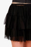 Red Valentino Black Tulle Sheet Skirt Size 44
