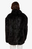 Alexander Wang Black Faux-Fur CEO Jacket Size XL