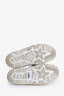 Christian Dior White/Nude Calfskin Dior-ID Platform Sneakers Size 36.5