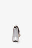 Bvlgari Metallic Silver Leather Small Serpenti Forever Chain Pochette