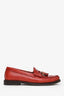Celine Red Leather Loafers Size 36.5