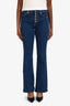 Veronica Beard Medium Blue Denim Buttoned Flared Jeans Size 26