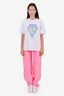 Balenciaga Pink Cotton Straight Leg Sweats Size S