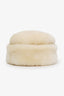 Vintage Cream Shearling Fur Hat