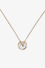 Cartier 18K Gold MOP Amulette de Pendant Necklace