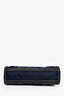Prada Blue Nylon Leather Lock Shoulder Bag