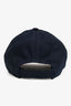 Miu Miu Burgundy/Navy Blue Cotton Embroidered Logo Baseball Hat Size Small