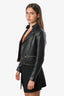 Balenciaga 2013 Black Lamb Leather Moto Jacket Size 36