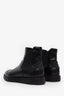 Prada Black Leather Ankle Boots Size 9 Mens