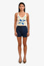 Louis Vuitton Denim Pinstripe Shorts Size 36