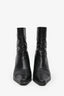 Stuart Weitzman Black Leather Square-to-Pointed Toe Heeled Ankle Boots Size 4.5