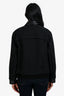 3.1 Philip Lim Navy Tweed Leather Hybrid Moto Jacket Size S