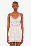 Love Shack Fancy White Linen Lace Mini Dress Size 0