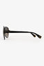 Fendi Grey/Brown Aviator Sunglasses