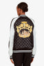 Versace Black Cotton Logo Zip Up Bomber Jacket Size 48