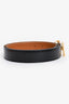 Hermès 2012 Black/Brown Leather Reversible H Buckle Belt Size 90