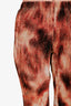 Song for the Mute Brown Printed Pleated Pants Size 40
