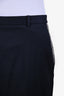 Fabiana Filippi Navy Wool Monili Pocket Detail Slim-Fit Trousers Size XS