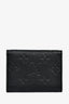 Louis Vuitton Black Leather Monogram Empreinte Envelope Business Card Holder