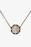 Pre-loved Chanel™ 21B Crystal Pearl Leather Chain Round Necklace